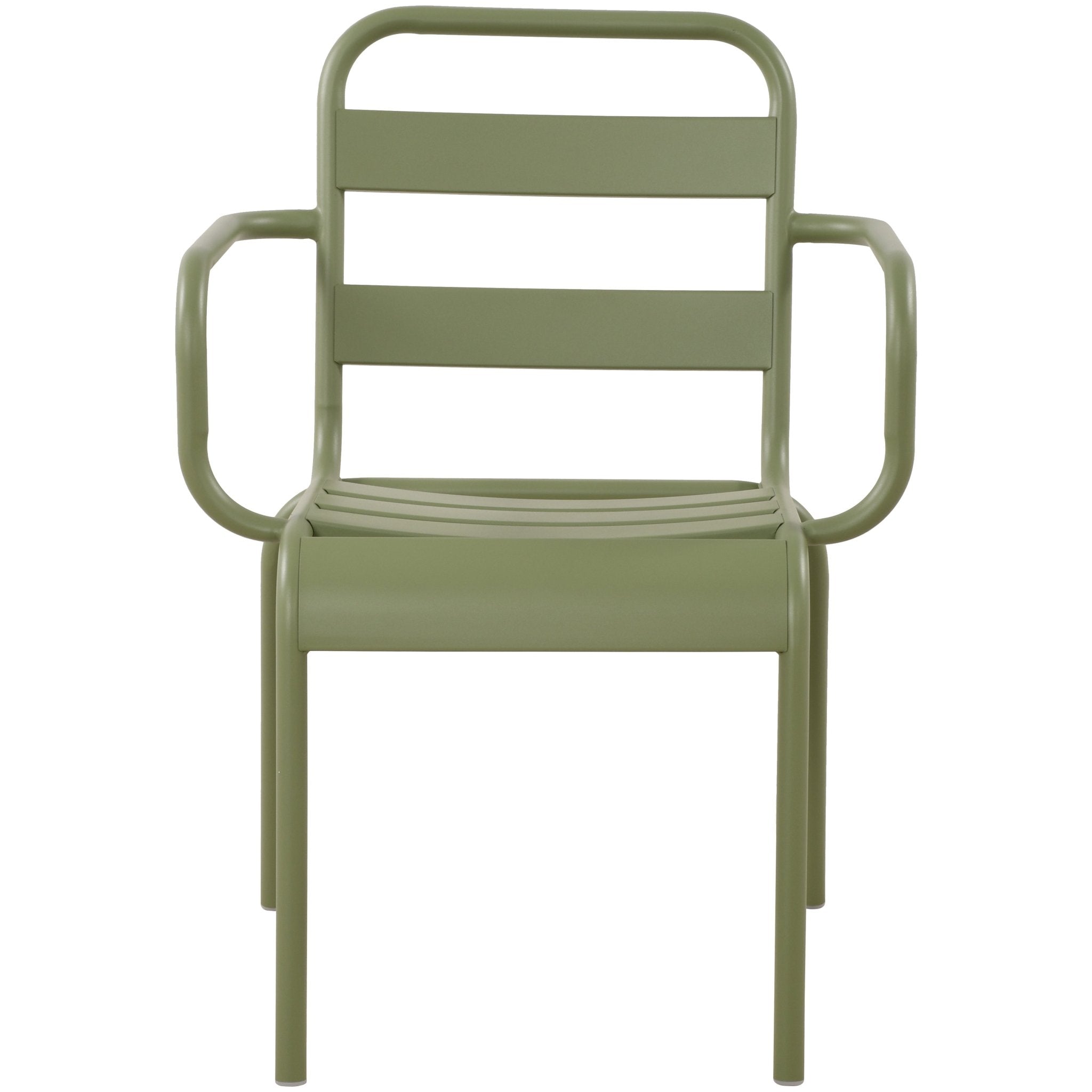 Silla de jardín de metal con brazos Oriol - Vintahome