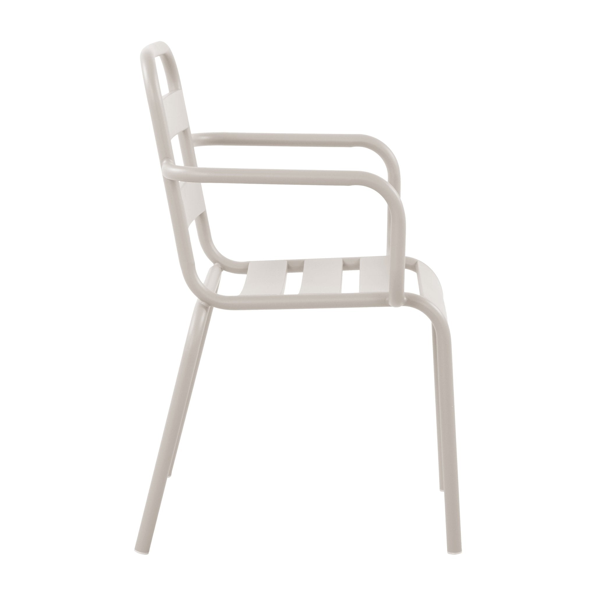 Silla de jardín de metal con brazos Oriol - Vintahome