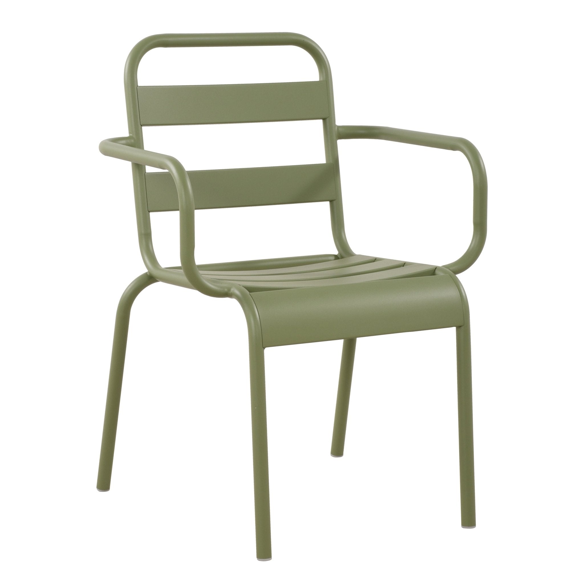 Silla de jardín de metal con brazos Oriol - Vintahome