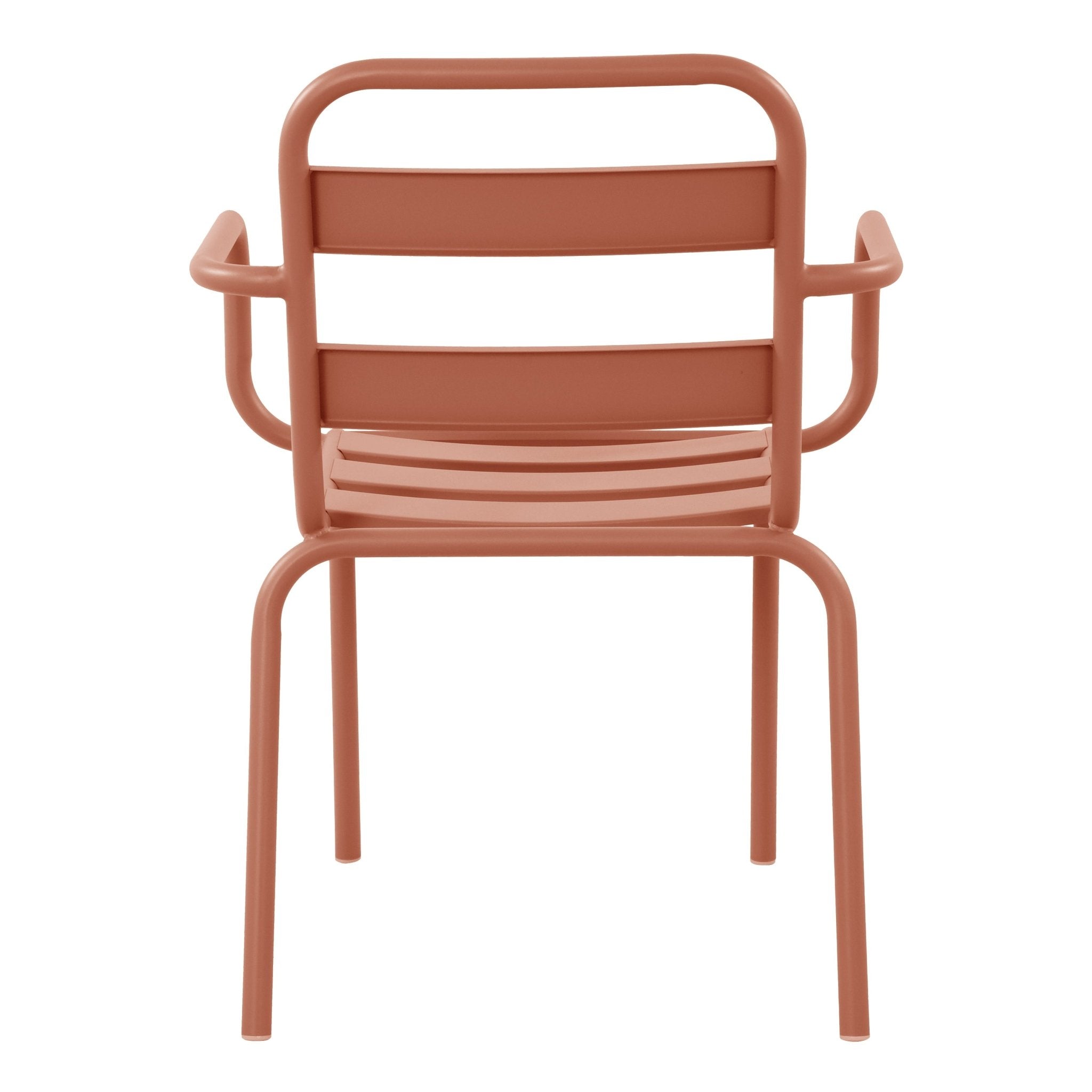 Silla de jardín de metal con brazos Oriol - Vintahome