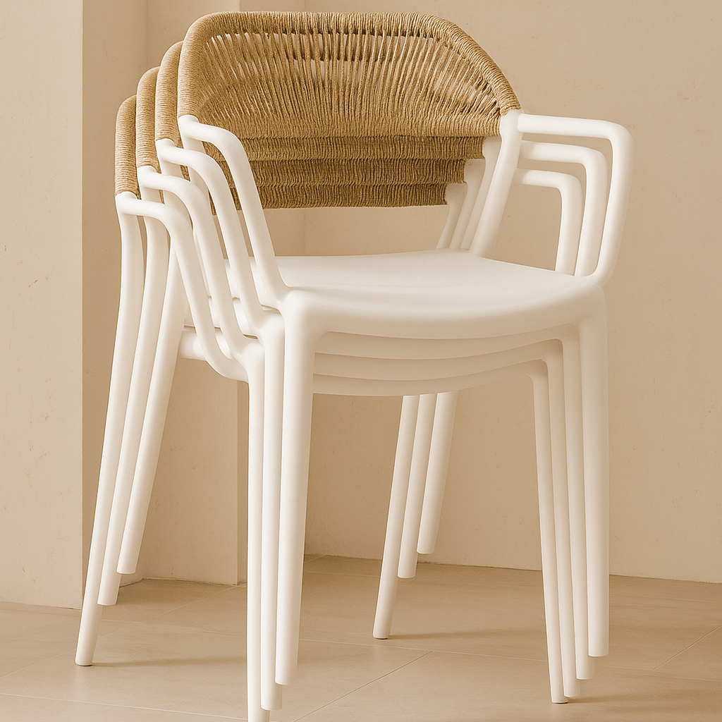 Silla de jardín respaldo cuerda Eco en polipropileno - Vintahome