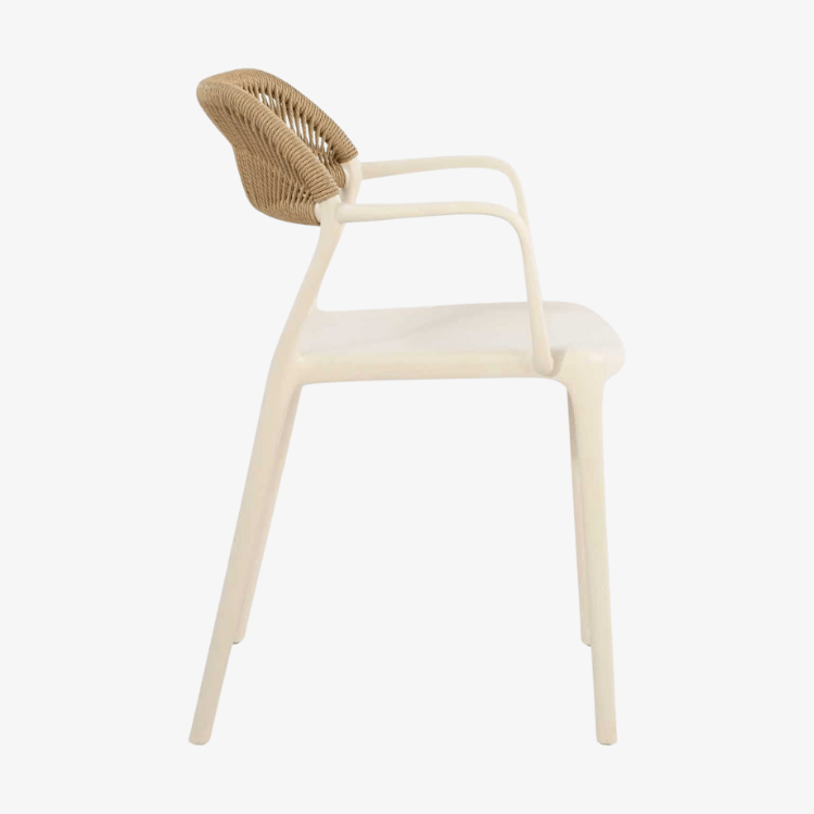 Silla de jardín respaldo cuerda Eco en polipropileno - Vintahome