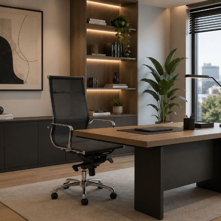 Silla de oficina Río Malla Respaldo Alto - Vintahome