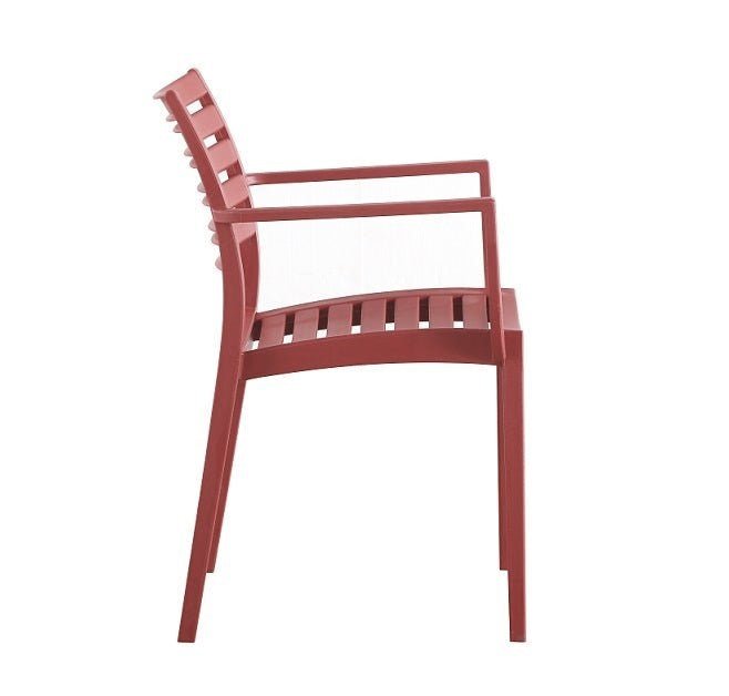 Silla de terraza apilable con brazos Lursan - Vintahome