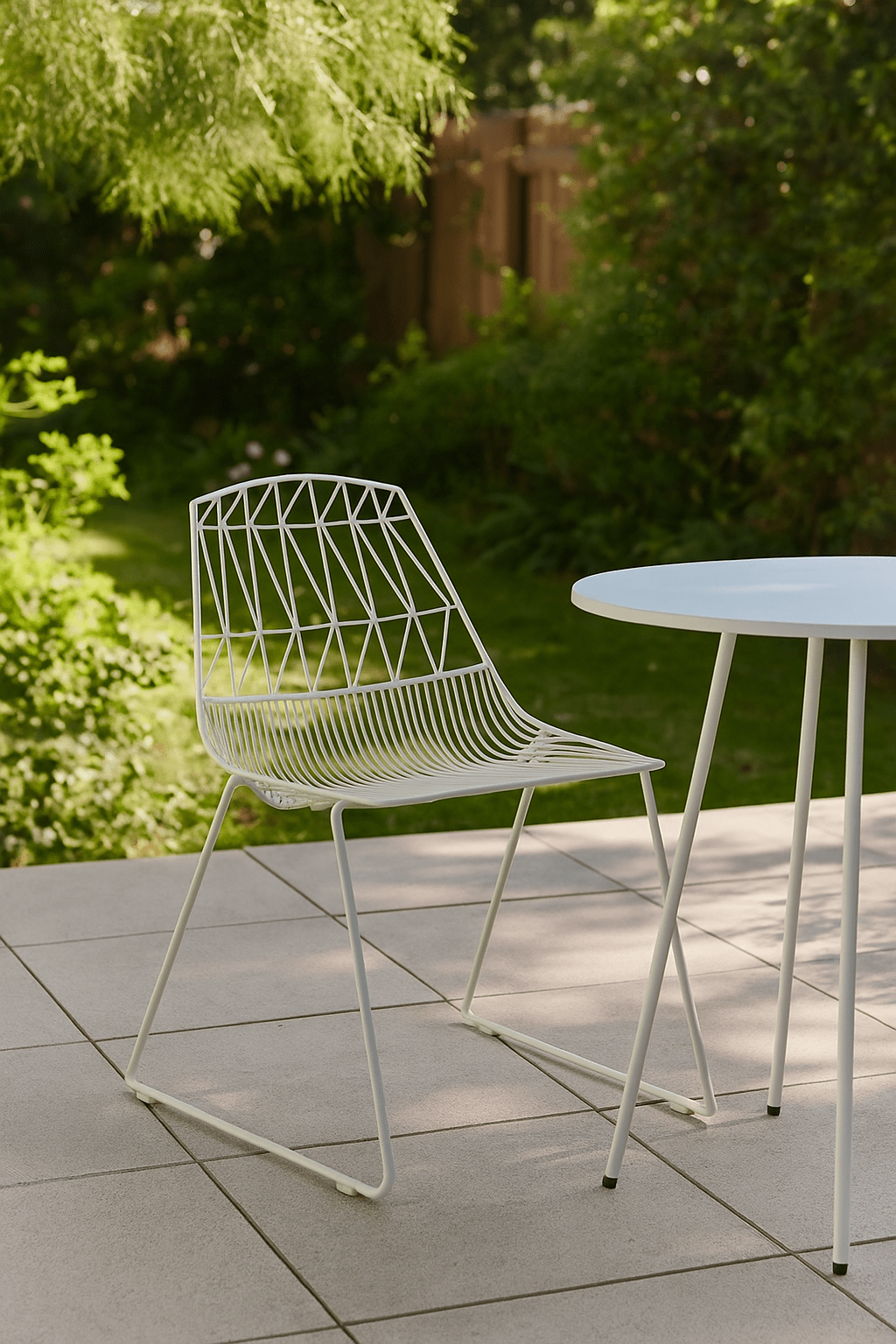Silla de Terraza apilable Lyon Blanca - Vintahome