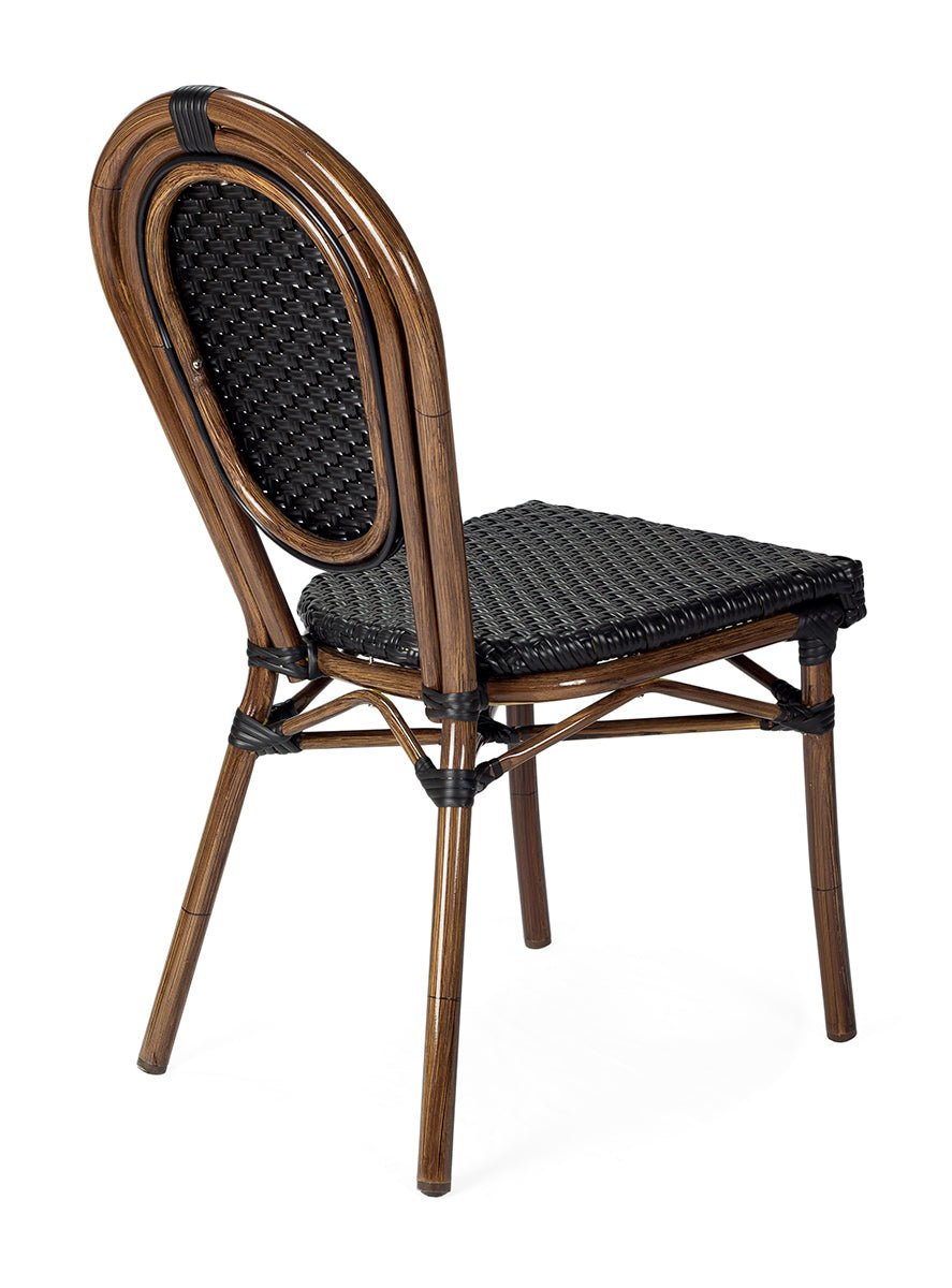 Silla Parisina apilable negro - Vintahome