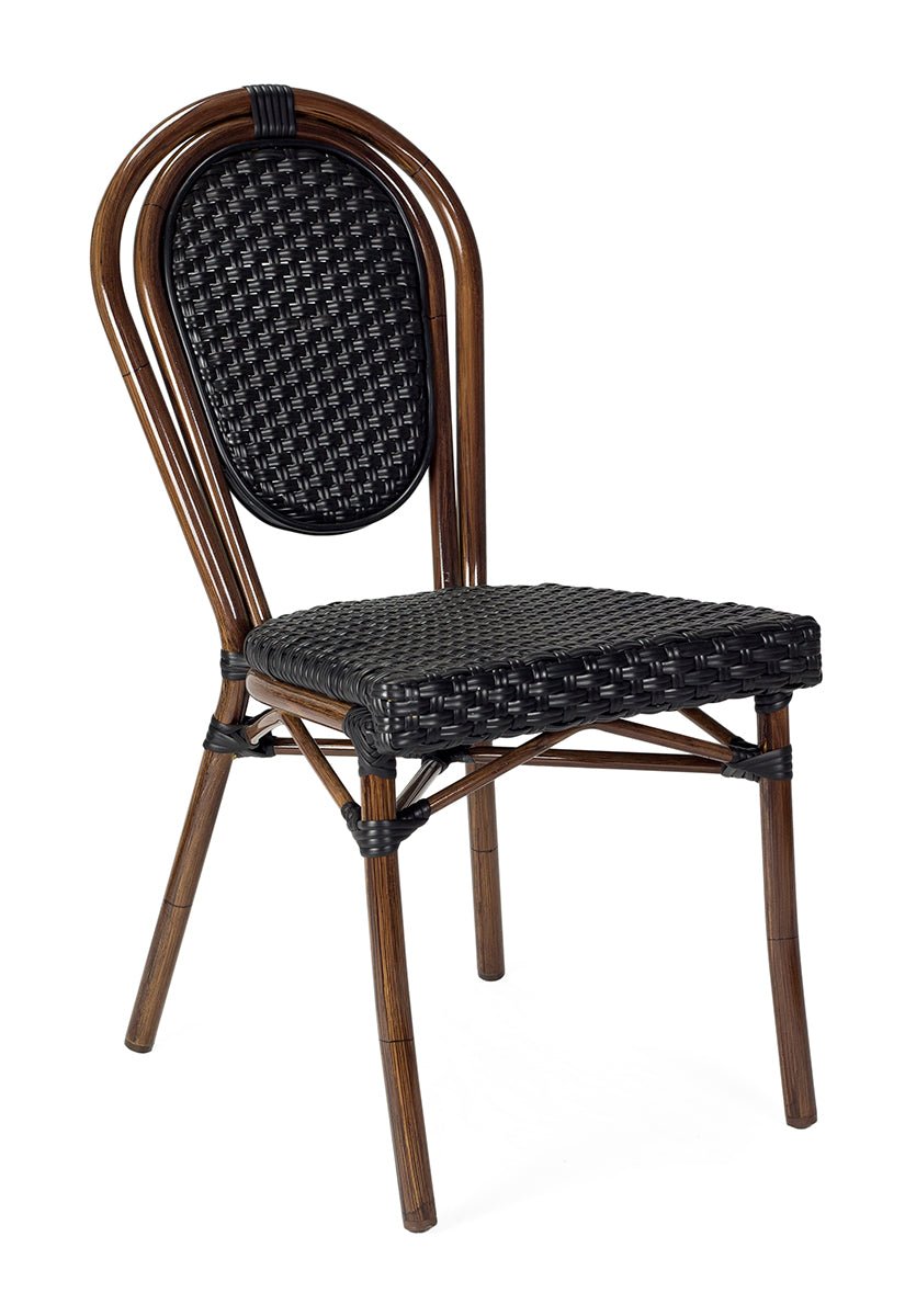 Silla Parisina apilable negro - Vintahome