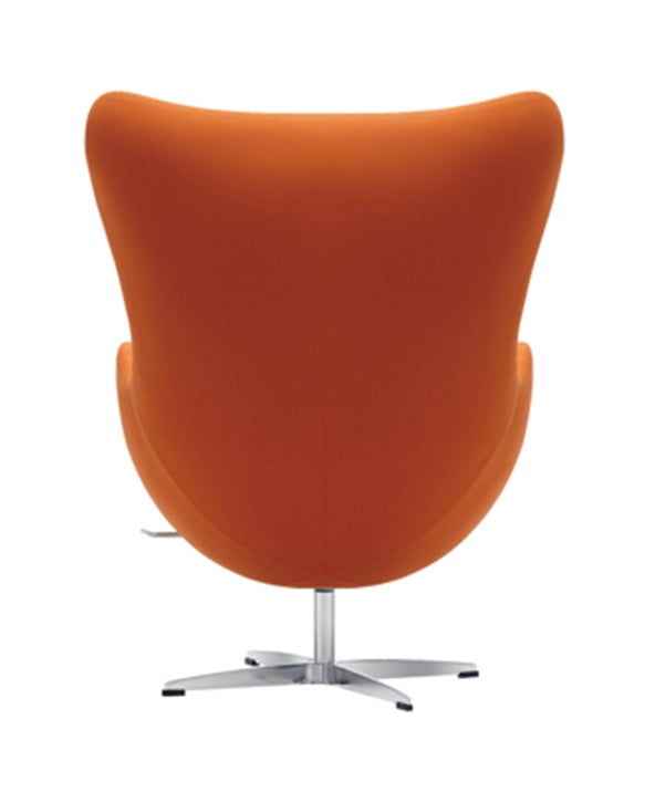 Silla EGG chair tapizado Lana naranja
