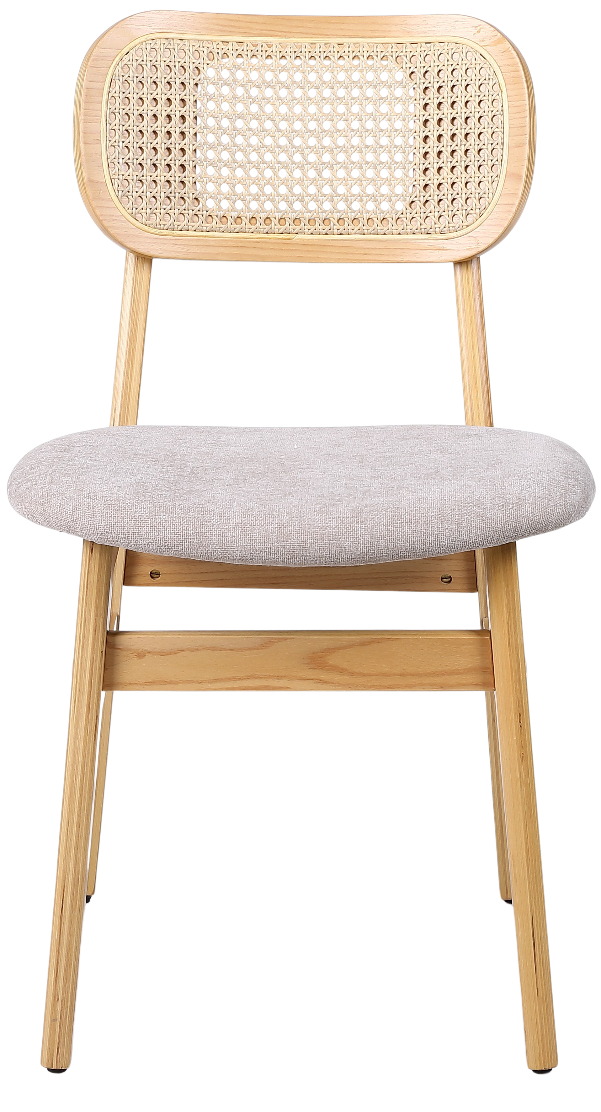 Chaise de salle à manger nordique en bois et rotin Nantes