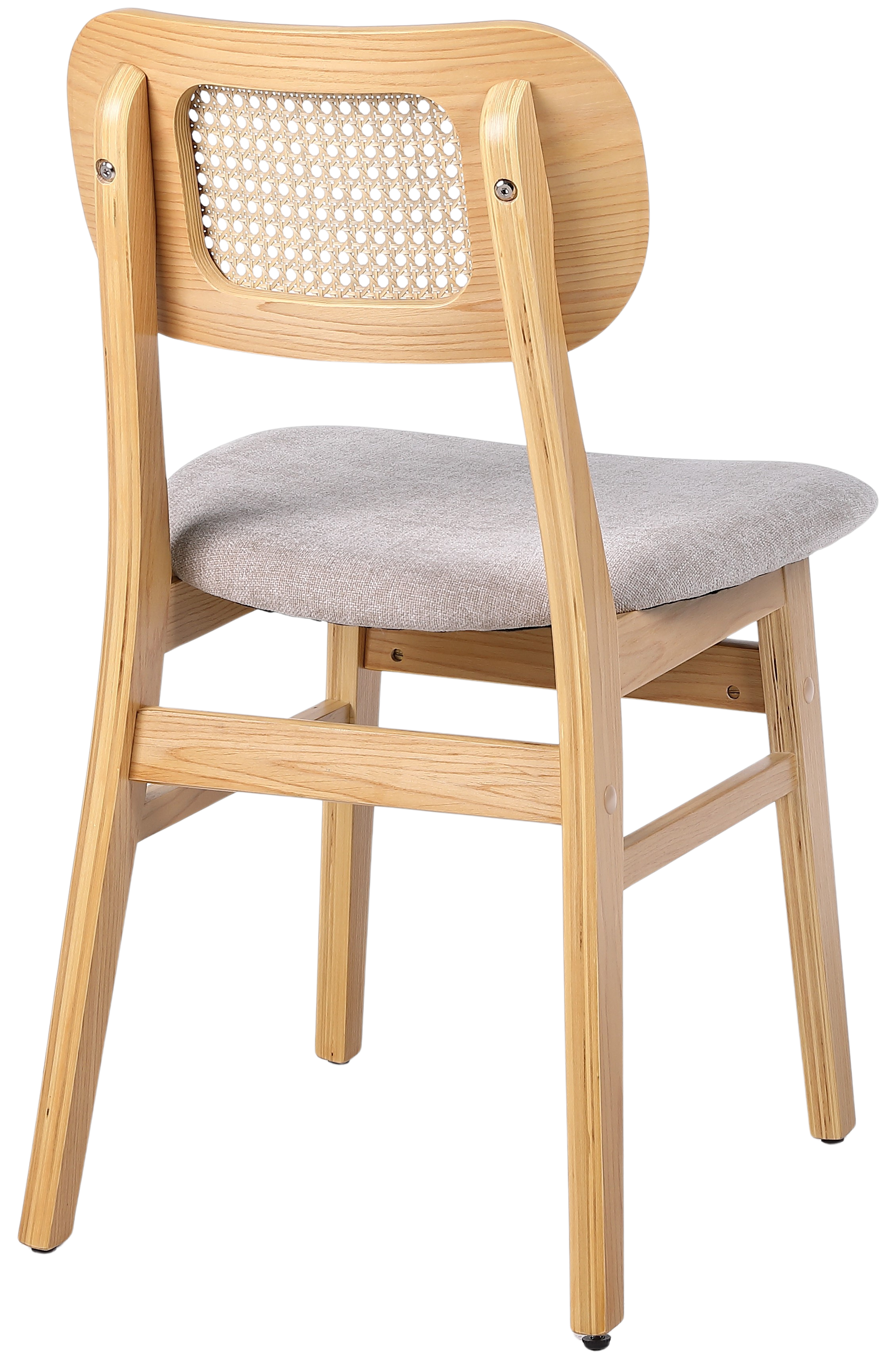 Chaise de salle à manger nordique en bois et rotin Nantes
