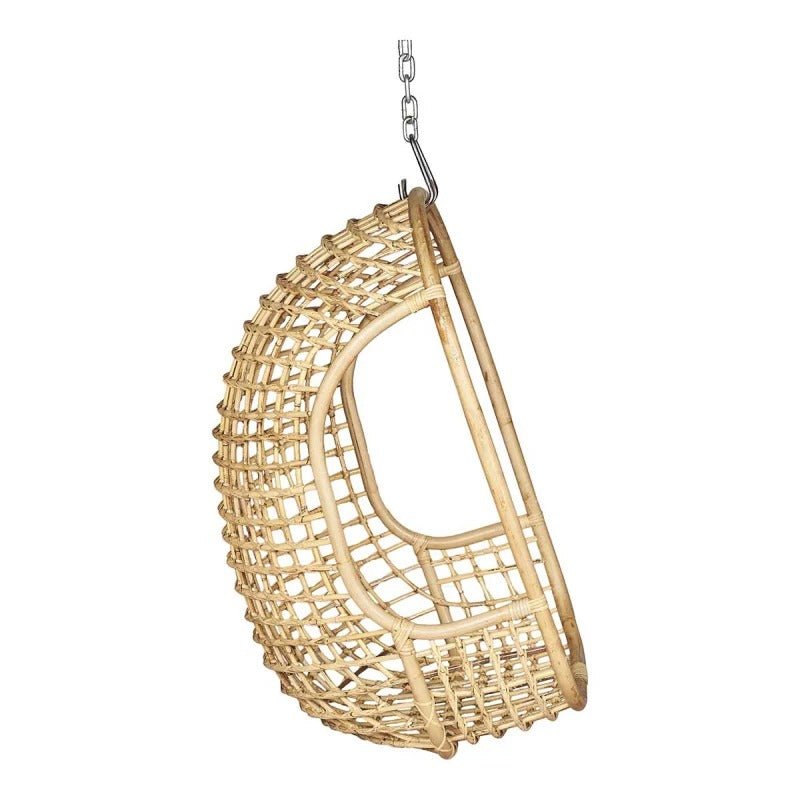Sillón colgante rattán natural trenzado Rena - Vintahome