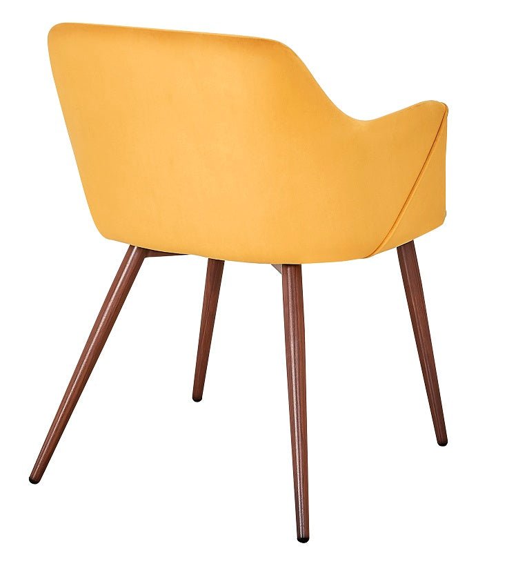 Sillón Comedor Jara Nogal Terciopelo - Vintahome