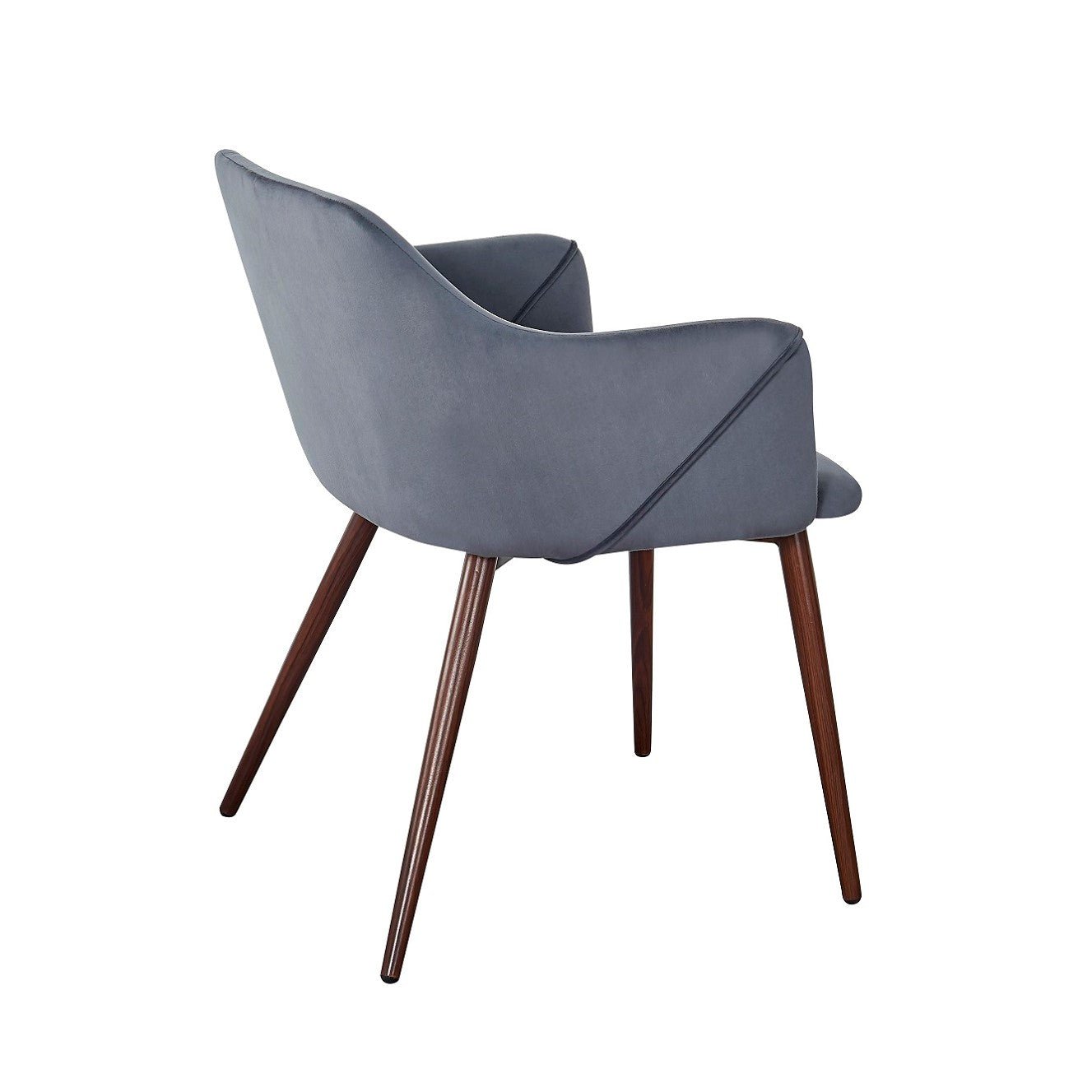 Sillón Comedor Jara Nogal Terciopelo - Vintahome