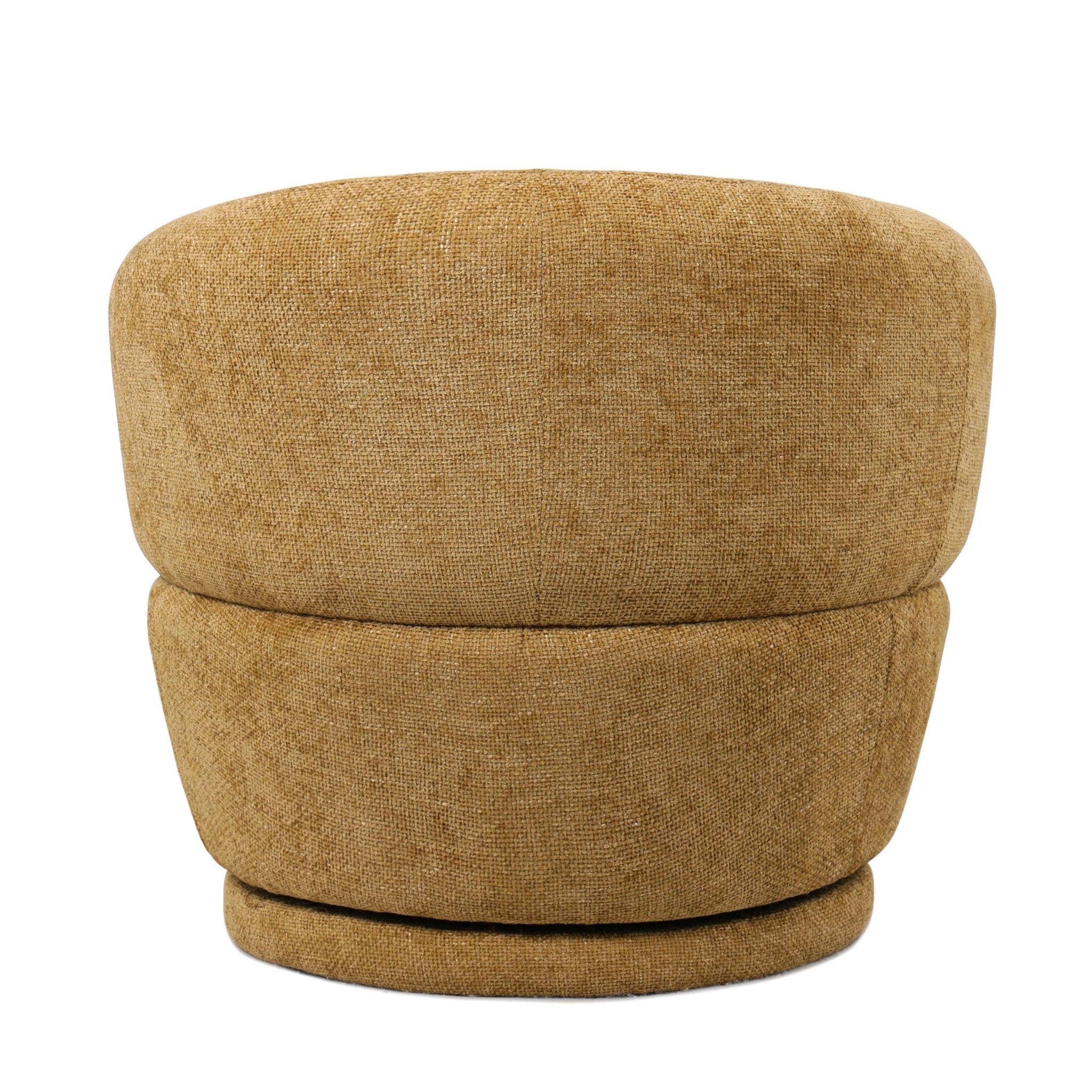 Sillón giratorio de chenilla Manises