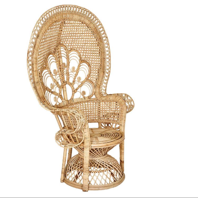 Sillón ratán natural Peacock - Vintahome