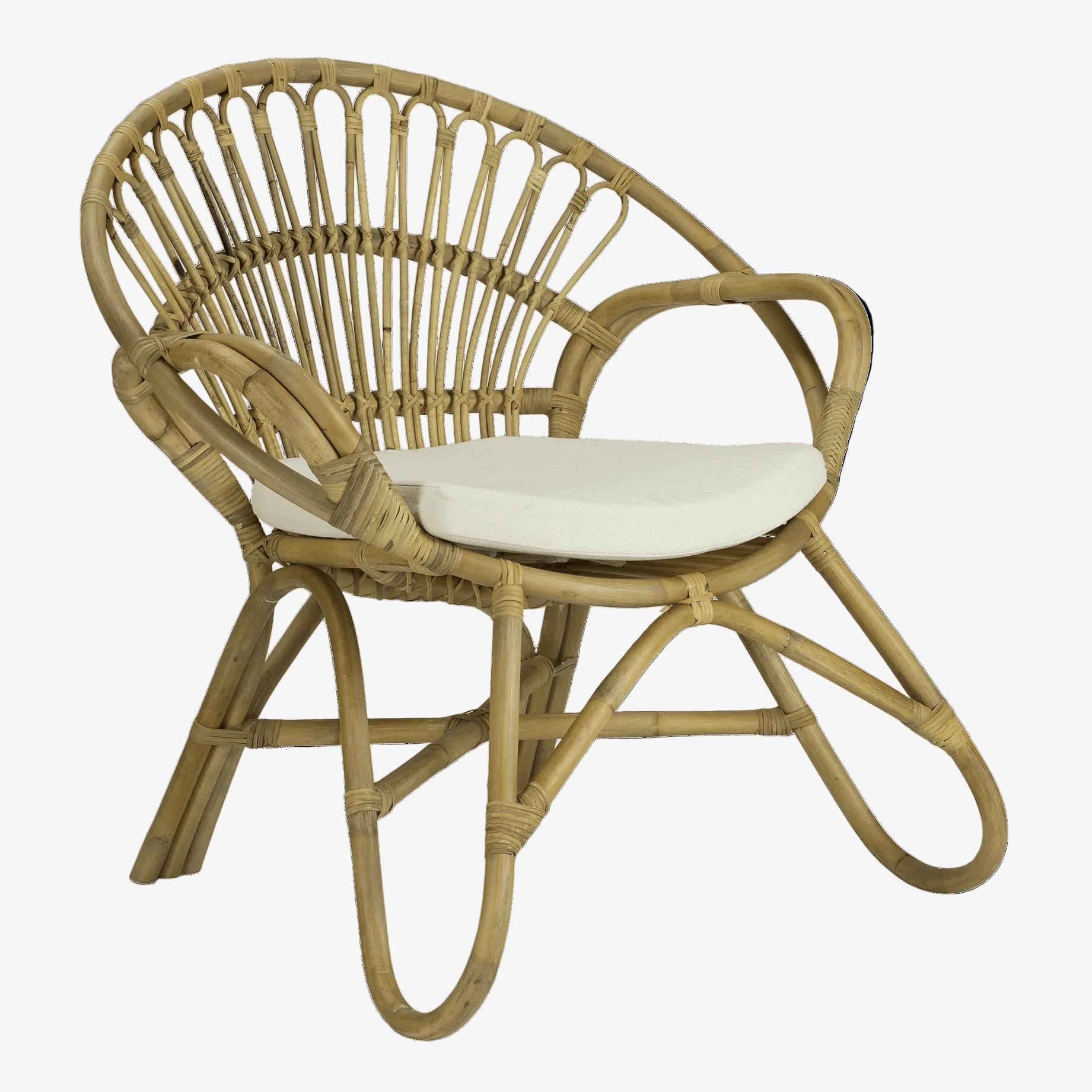 Poltrona Lahina em vime natural - Vintahome