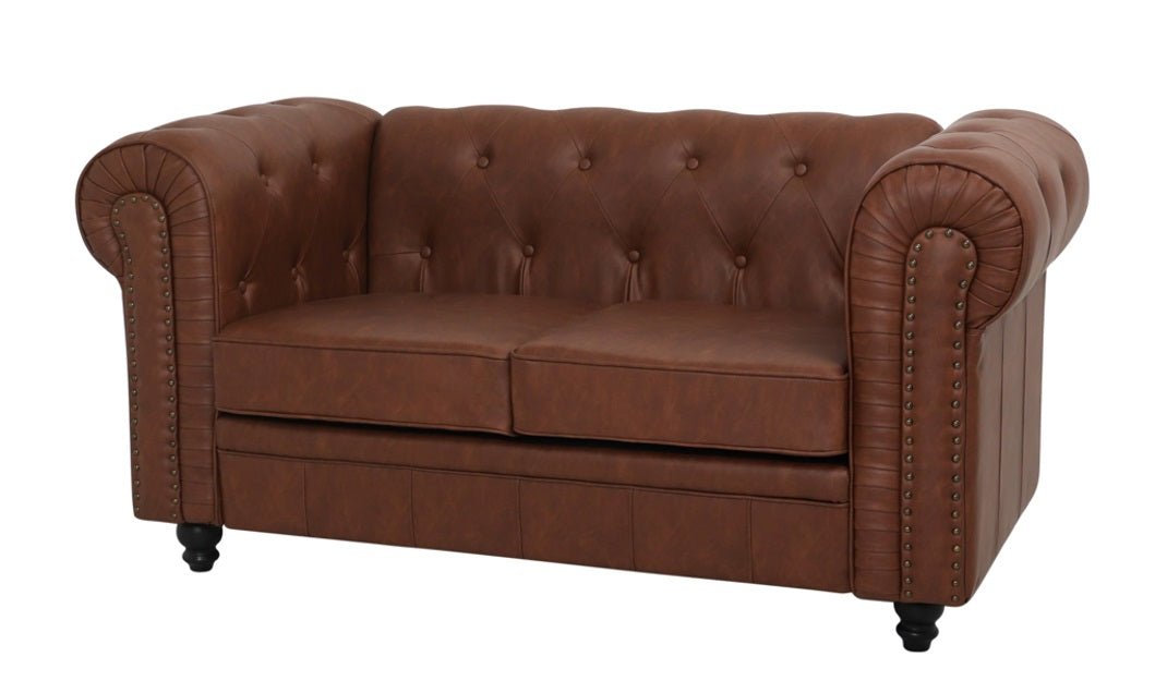 Chesterfiel -Sofa 2 brauner Vintage