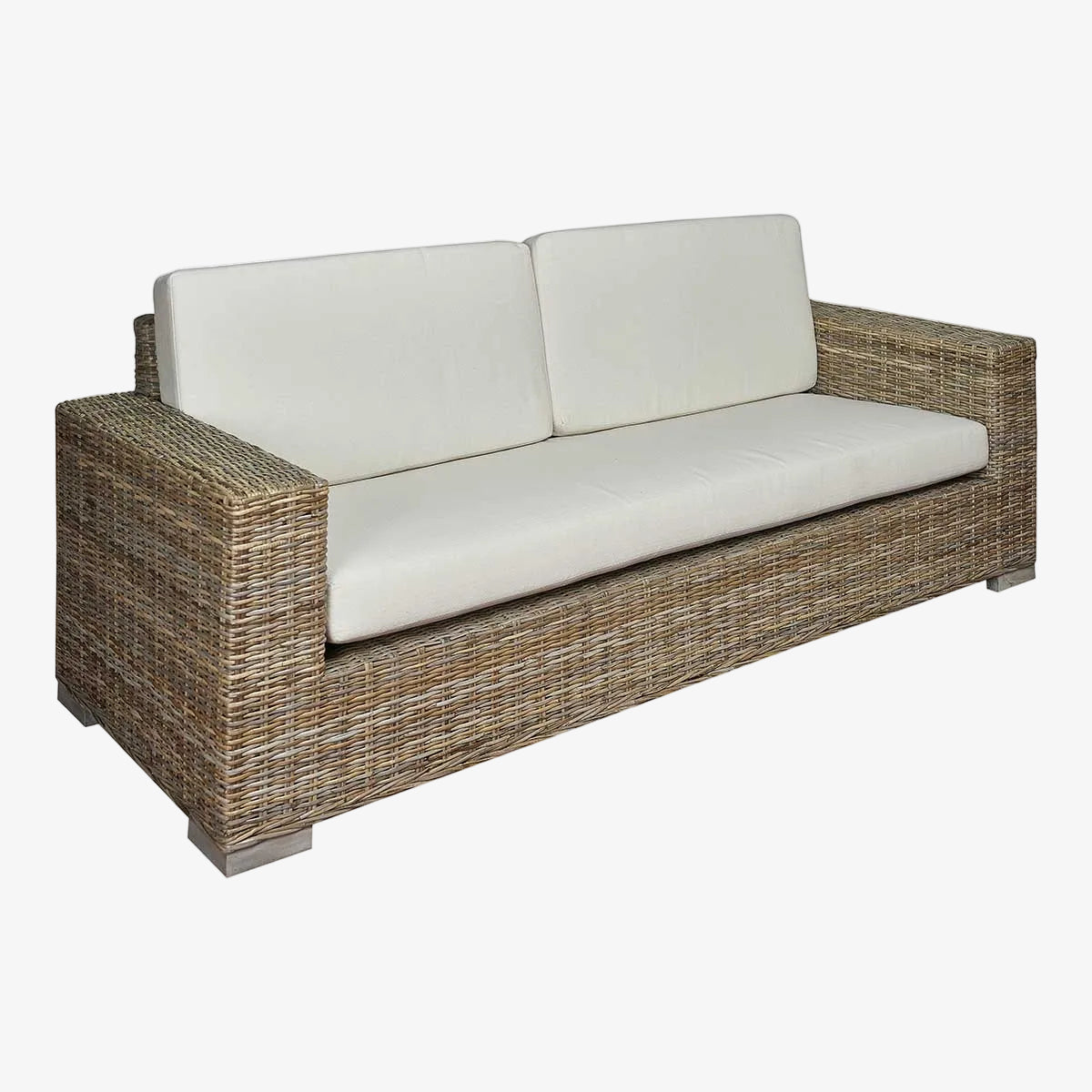 Comprar Sofá de ratán natural de 3 plazas