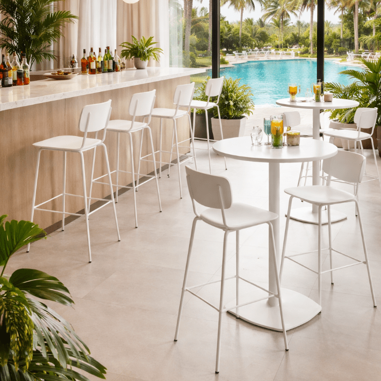 Taburete de bar apilable Minerva - Vintahome