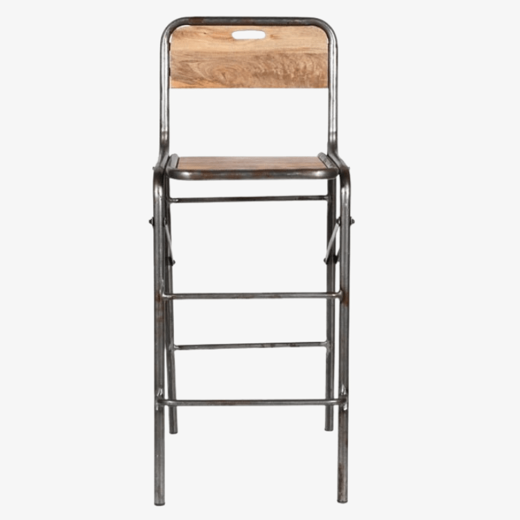 Taburete de bar industrial plegable Inda - Vintahome
