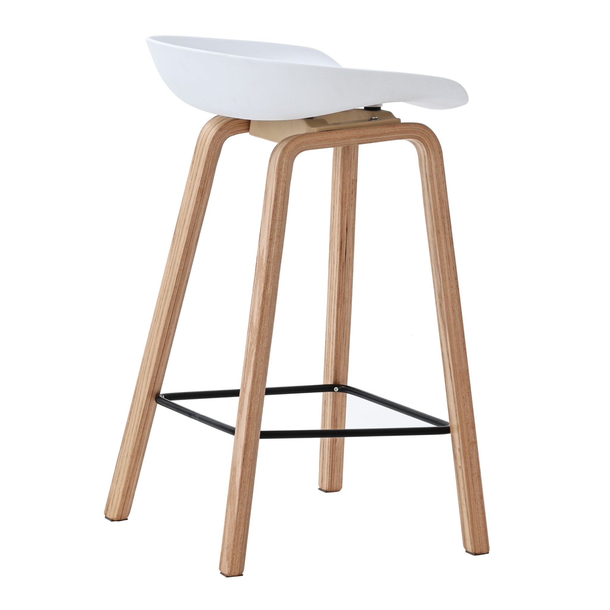 Banqueta alta nórdica Slovenia H65 branco