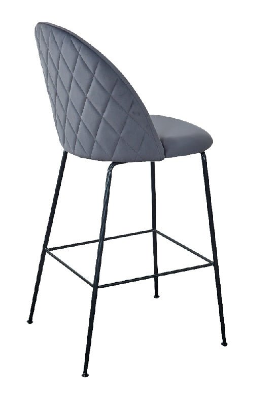 Taburete de bar terciopelo Veza negro 75cm - Vintahome