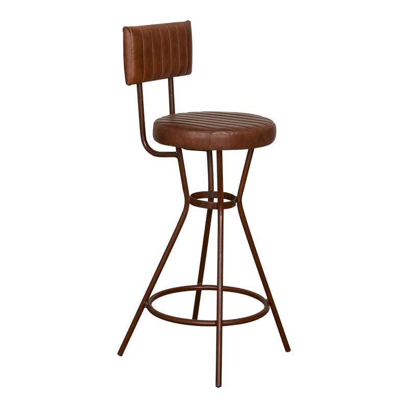 Tabouret de Bar Vintage Technique Rembourré Rond