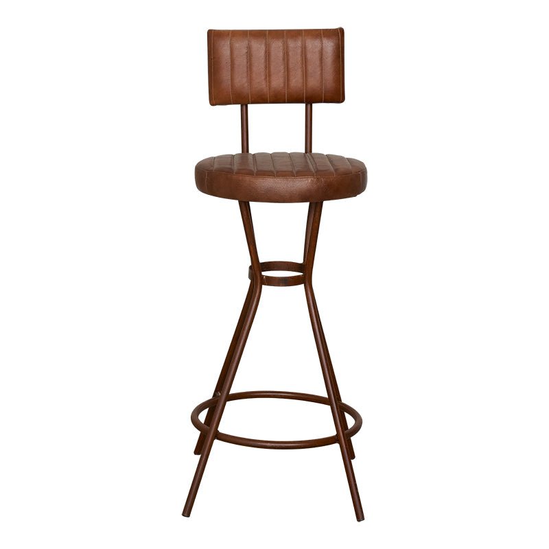 Tabouret de Bar Vintage Technique Rembourré Rond