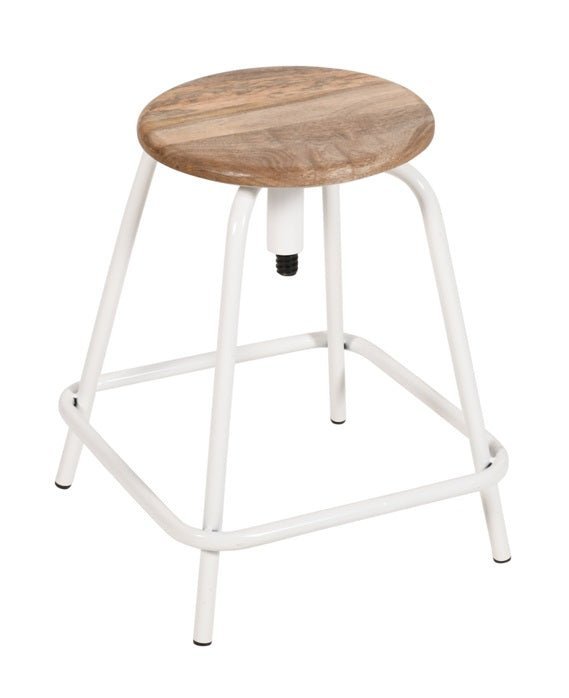 Taburete vintage bajo regulable Montego - Vintahome