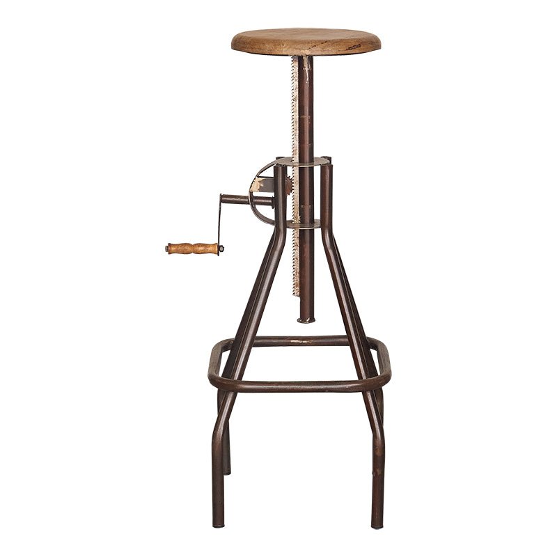 Verstelbare vintage ontlasting deuxton houten stoel
