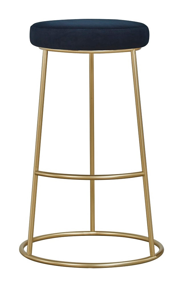 Taburete de bar terciopelo negro H75 cms California