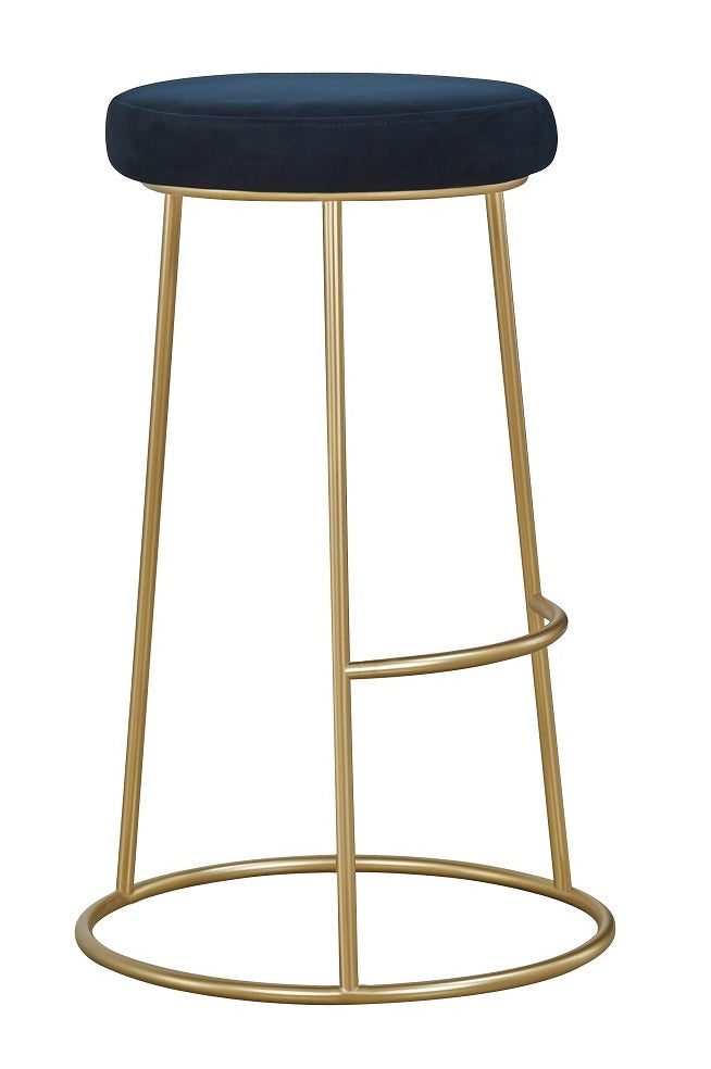 Taburete de bar terciopelo negro H75 cms California