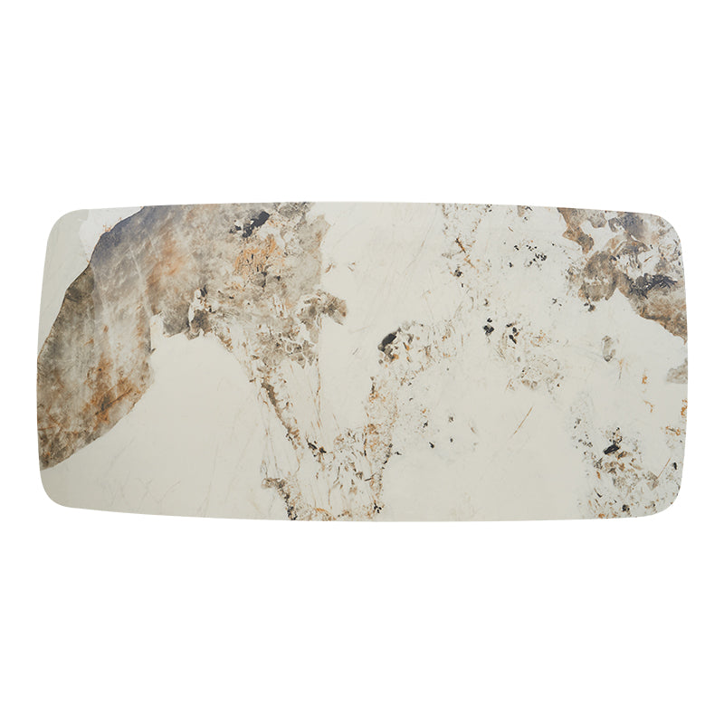 Mesa de comedor rectangular 180x90 Onix gris grafito piedra sinterizada