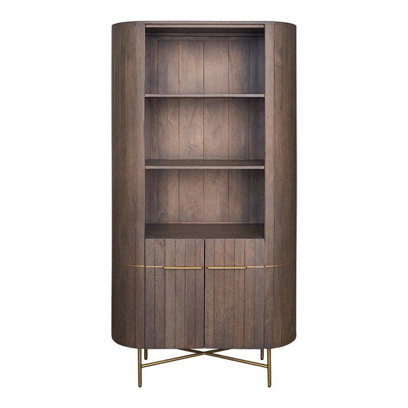 Estanteria libreria de madera mango gris Mayla