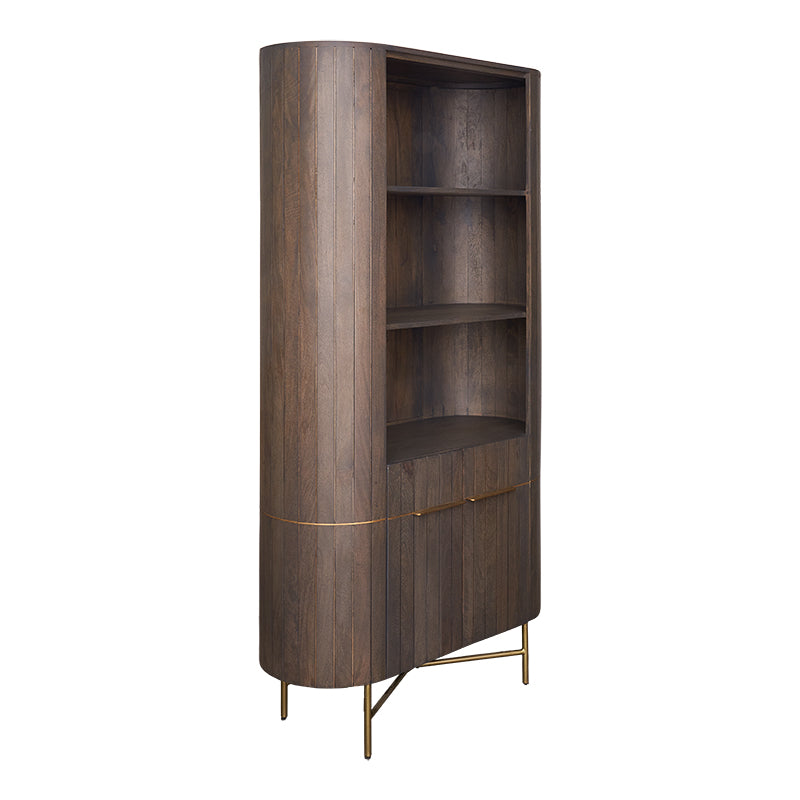 Estanteria libreria de madera mango gris Mayla