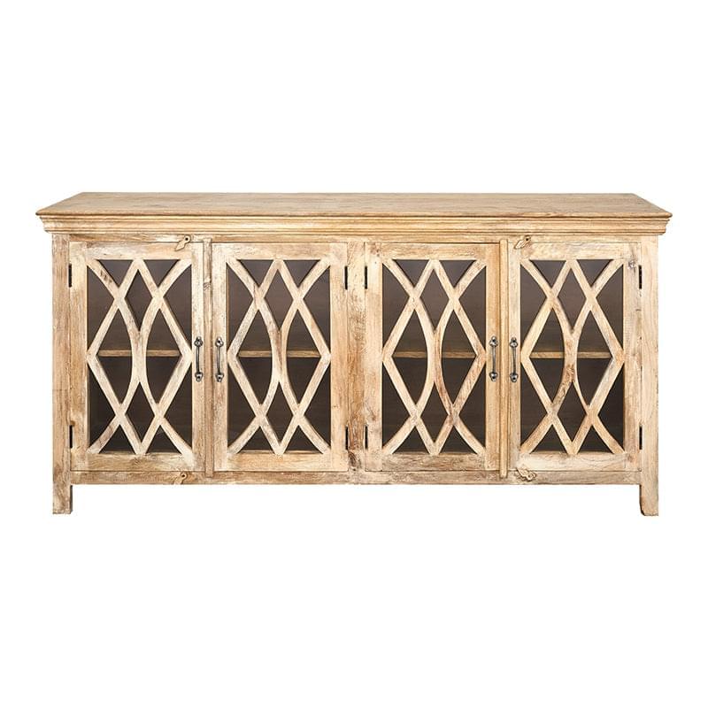 Mango houten dressoir en tulum showcase