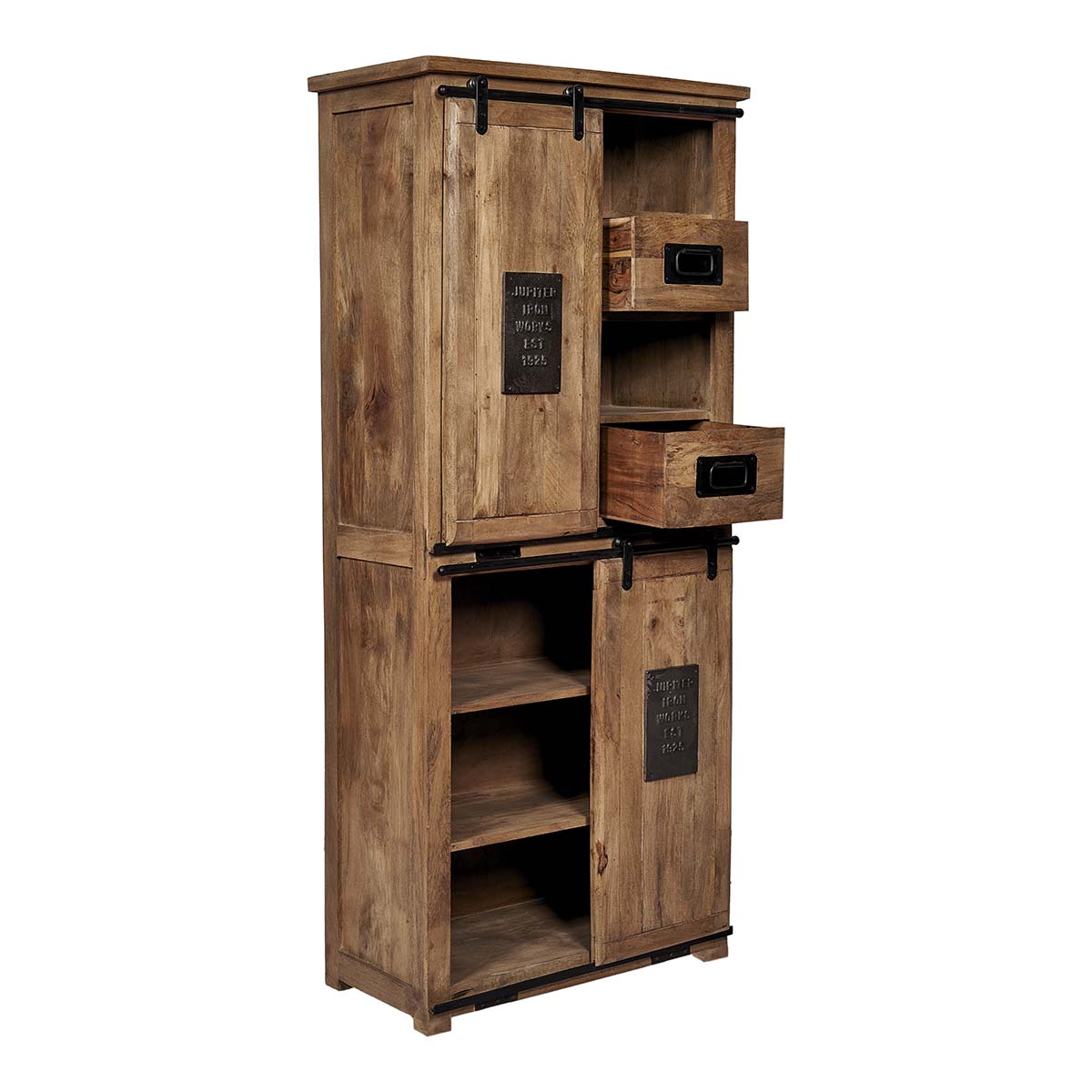 Armoire vintage en bois de manguier Moly
