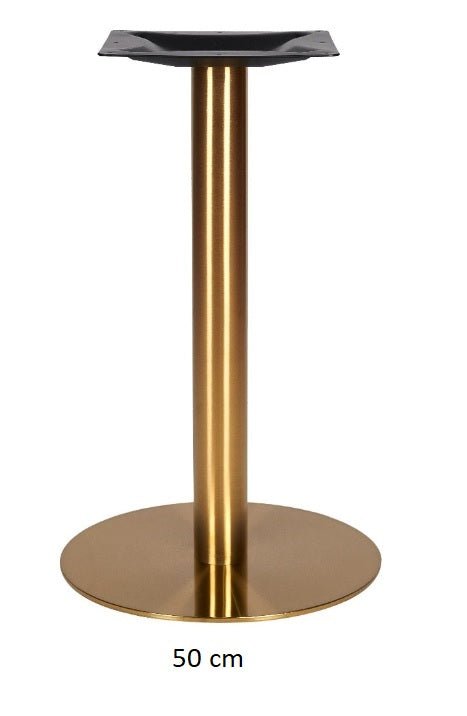 Piètement de table en acier inoxydable doré 45-50-60 cm