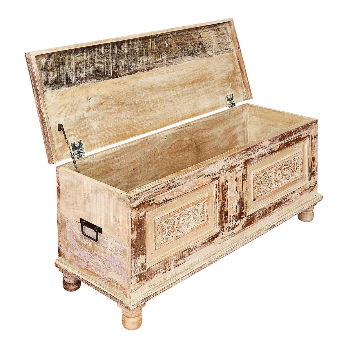 Baul de madera vintage Rael