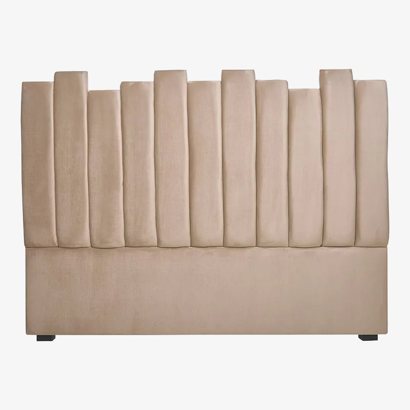 Cabecero de cama 160 terciopelo beige Kenya