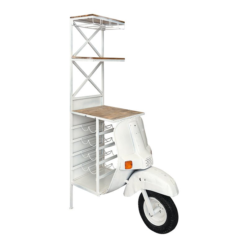 Estantería botellero Scooter blanca
