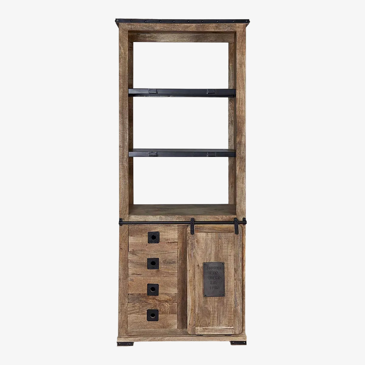 Industriële plank hout mango deur en 3 calamifornia laden