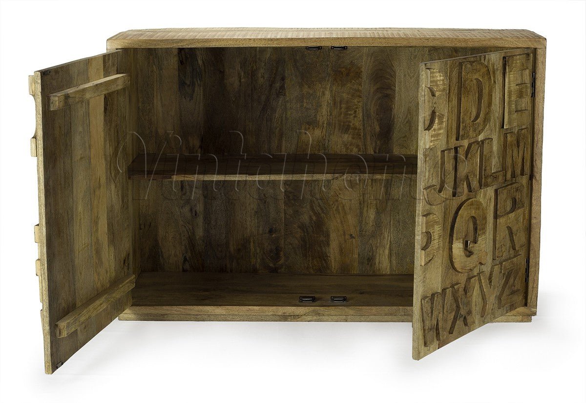 Gabinete de madera Alphabet - Vintahome