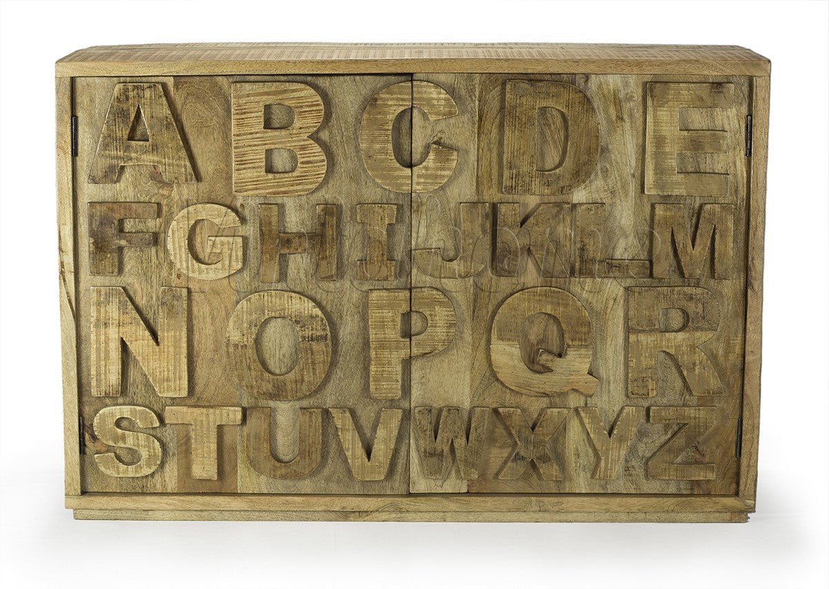 Gabinete de madera Alphabet - Vintahome