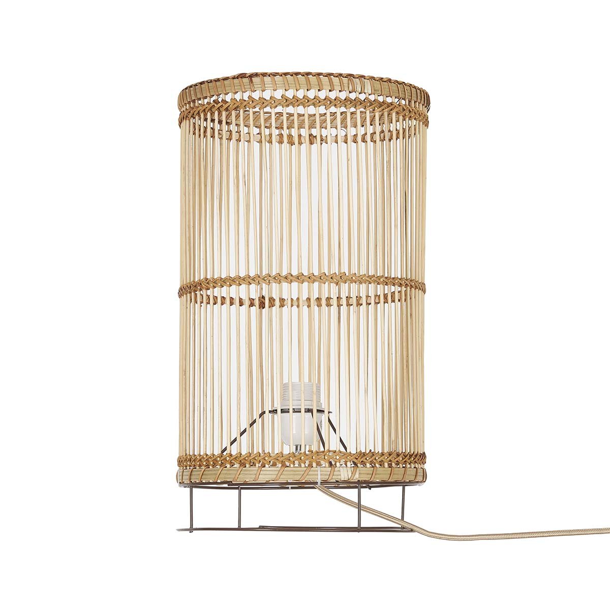 Lampe à poser en rotin naturel Ziocco