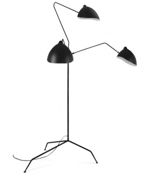 Lámpara de pie diseño Sergi triple - Vintahome
#color_Negro