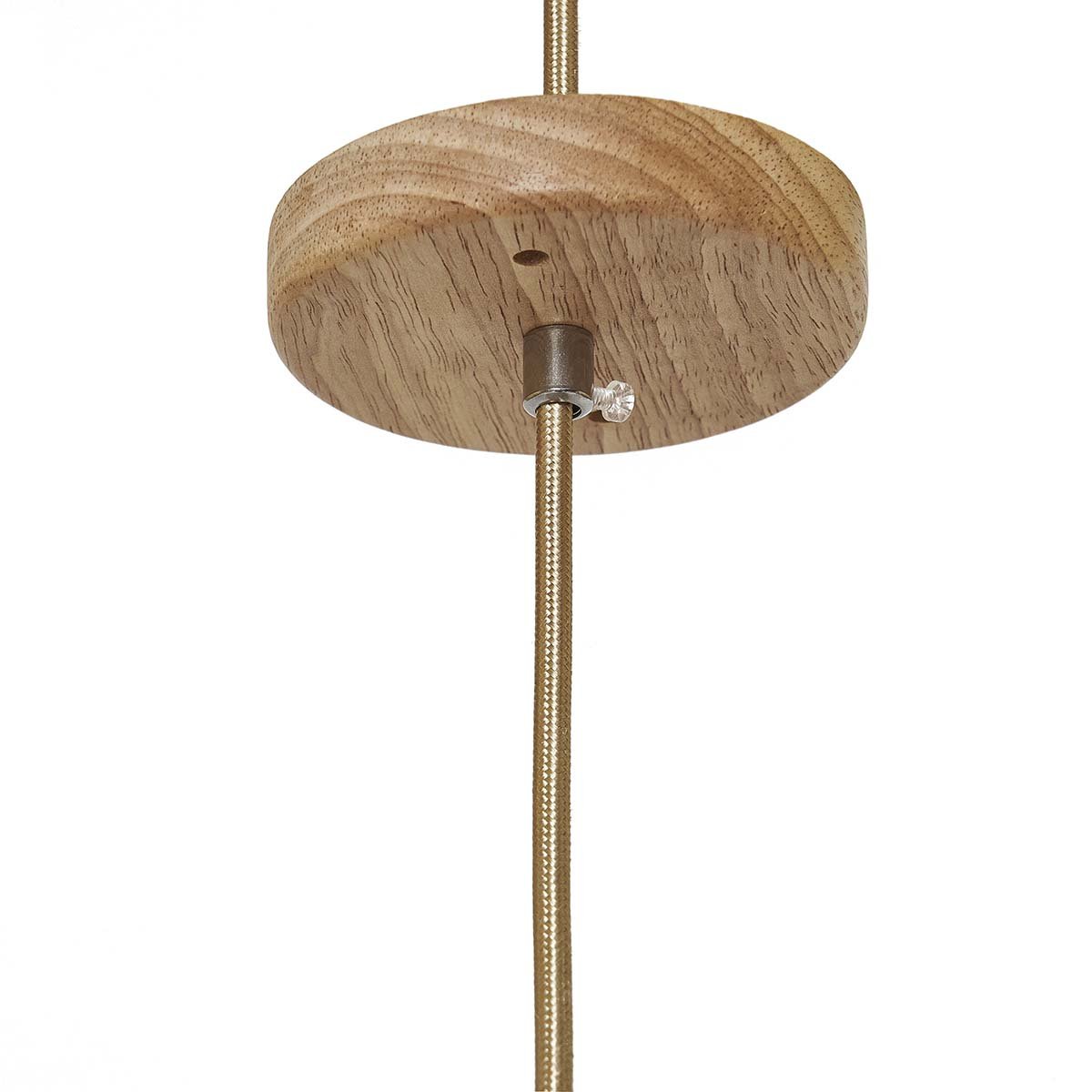 Lámpara de techo mimbre natural trenzado Dennise - Vintahome