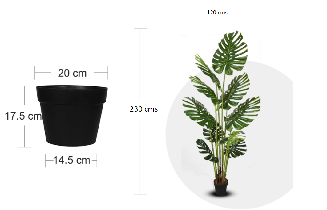 Planta artificial Monstera Philo H230