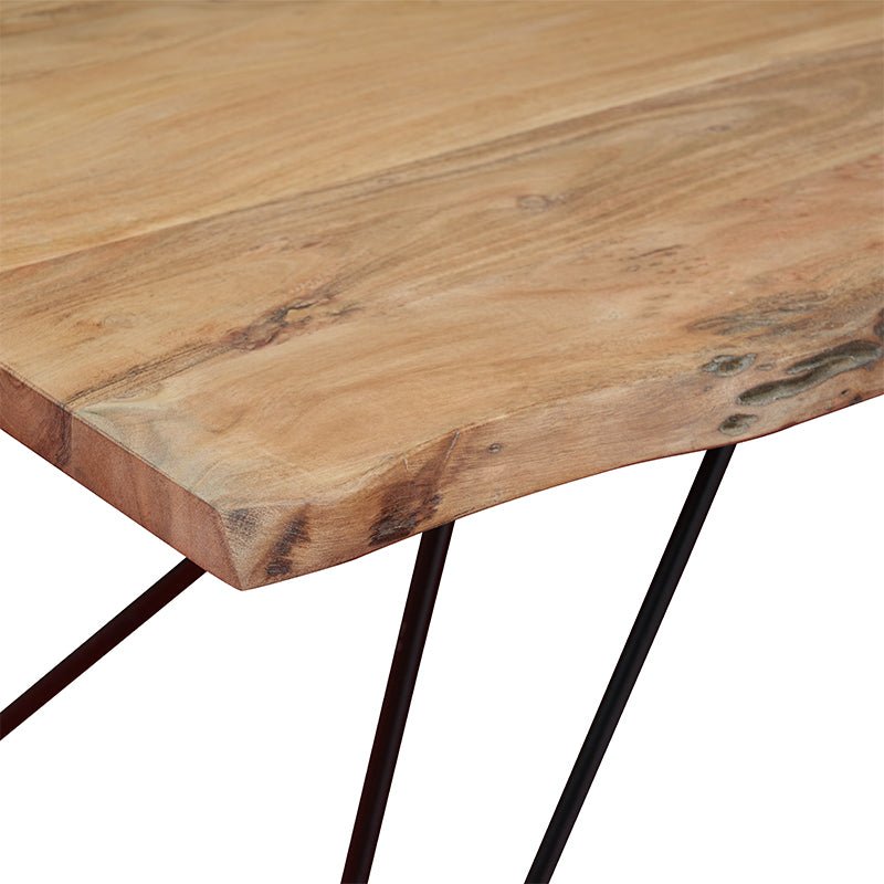 Mesa de jantar em madeira de acácia Genebra 200X90
