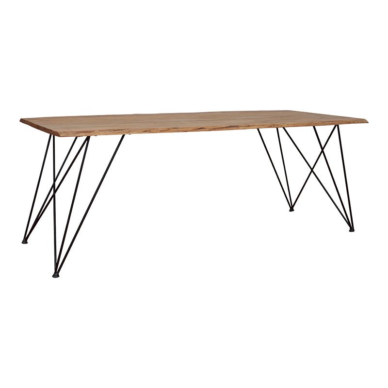 Mesa de jantar em madeira de acácia Genebra 200X90